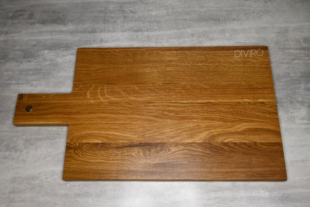 Большая прямоугольная доска с ручкой, дуб 56×30 см от мастерской DIVIRO